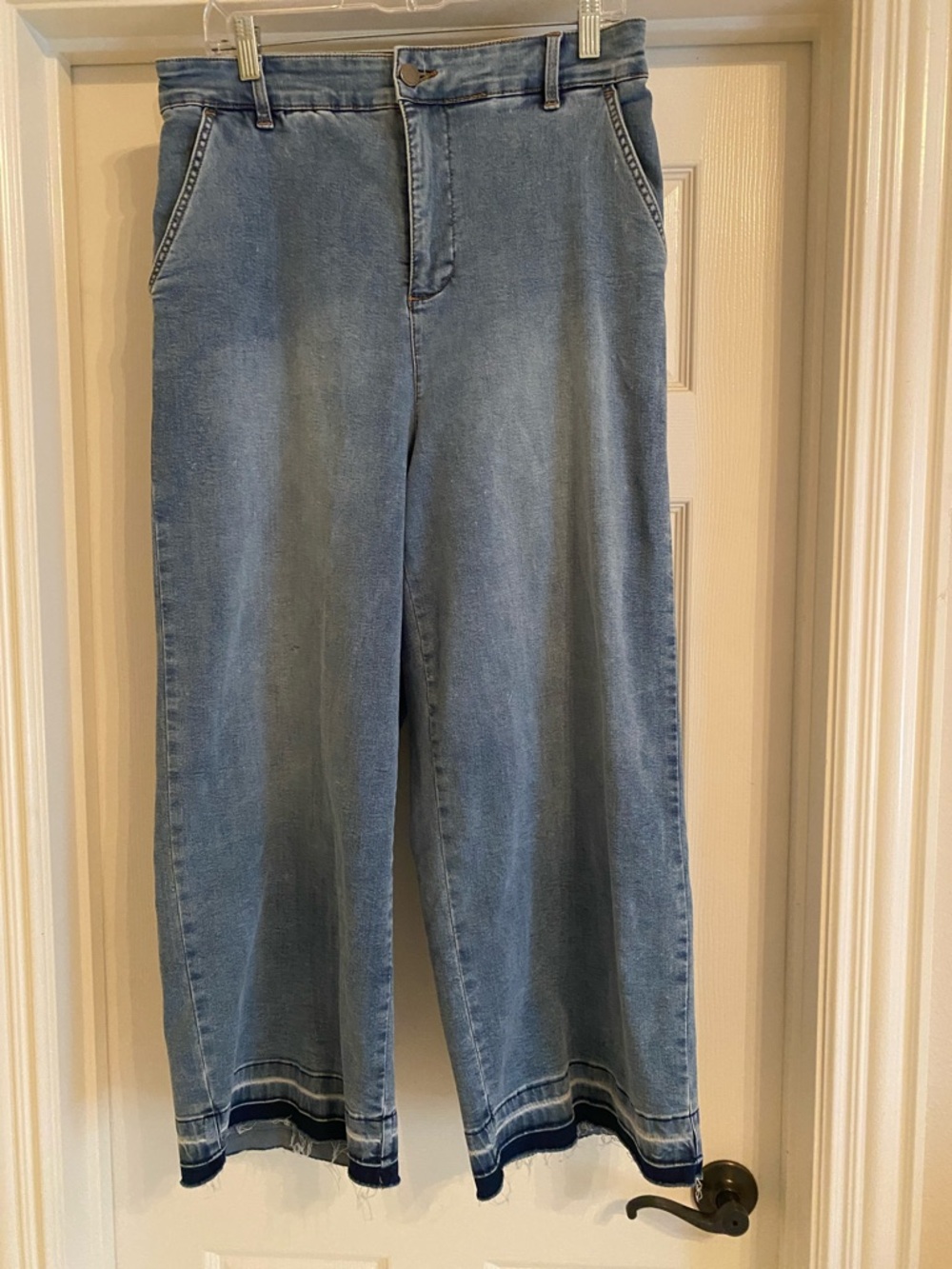 Universal Standard Light Blue Wide Leg Jeans Sz 12